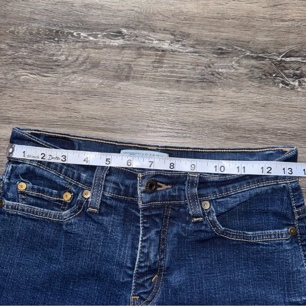 Levi's Women's Perfectly Slimming 512 Bootcut Jeans Dark Wash 27x27 Midrise - Picture 7 of 10